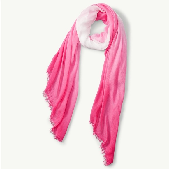 Nwt Tommy Bahama Dip Dye Scarf Raspberry Pink Nwt